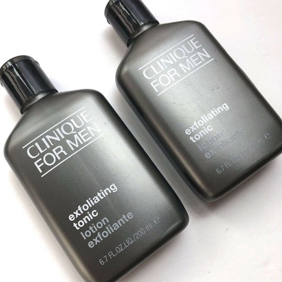 2x Clinique For Men Exfoliating Tonic 6.7oz / 200ml Each Normal to Dry Skin NEW - Picture 2 of 3